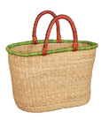 green basket tote