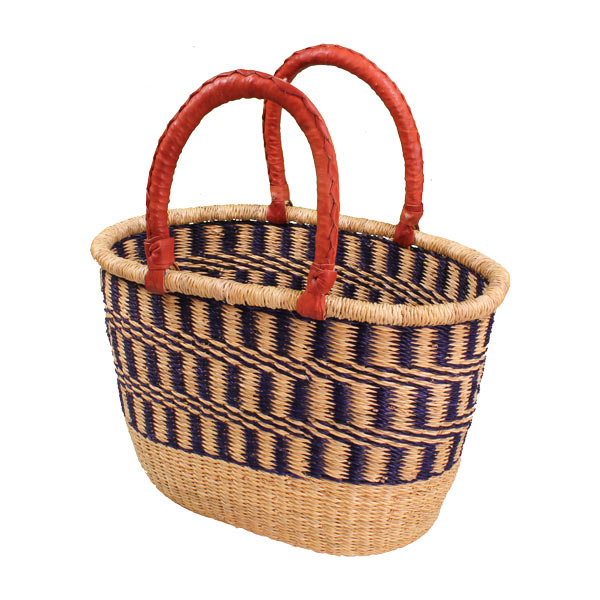 oval basket wicker