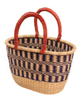 oval basket wicker