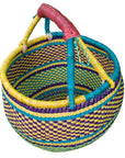 woven round basket