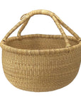 Large Round Woven Basket (With Handle)