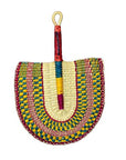 colorful woven fan