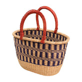 oval basket wicker