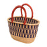 oval basket wicker