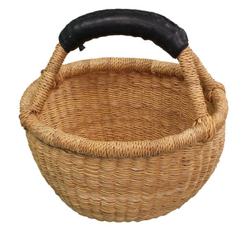 NATURAL Mini Natural Basket (rubber handle)