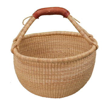 NATURAL Medium Round Basket