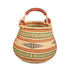 boho round straw basket