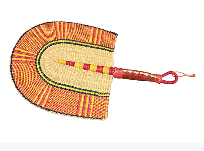 woven fan red
