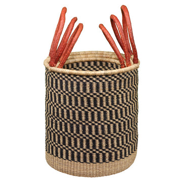woven laundry basket boho 