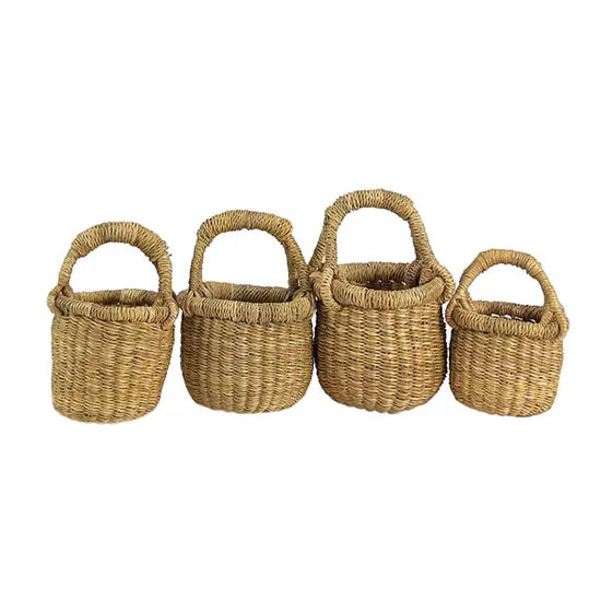 Natural No Leather Tiny Round